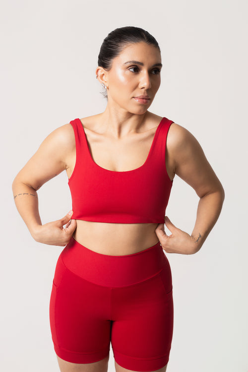 Kit essencial (Short Vic + Top Olivia) Vermelho